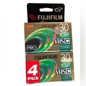 New & sealed! FujiFilm VHS-C Tapes 4 pack